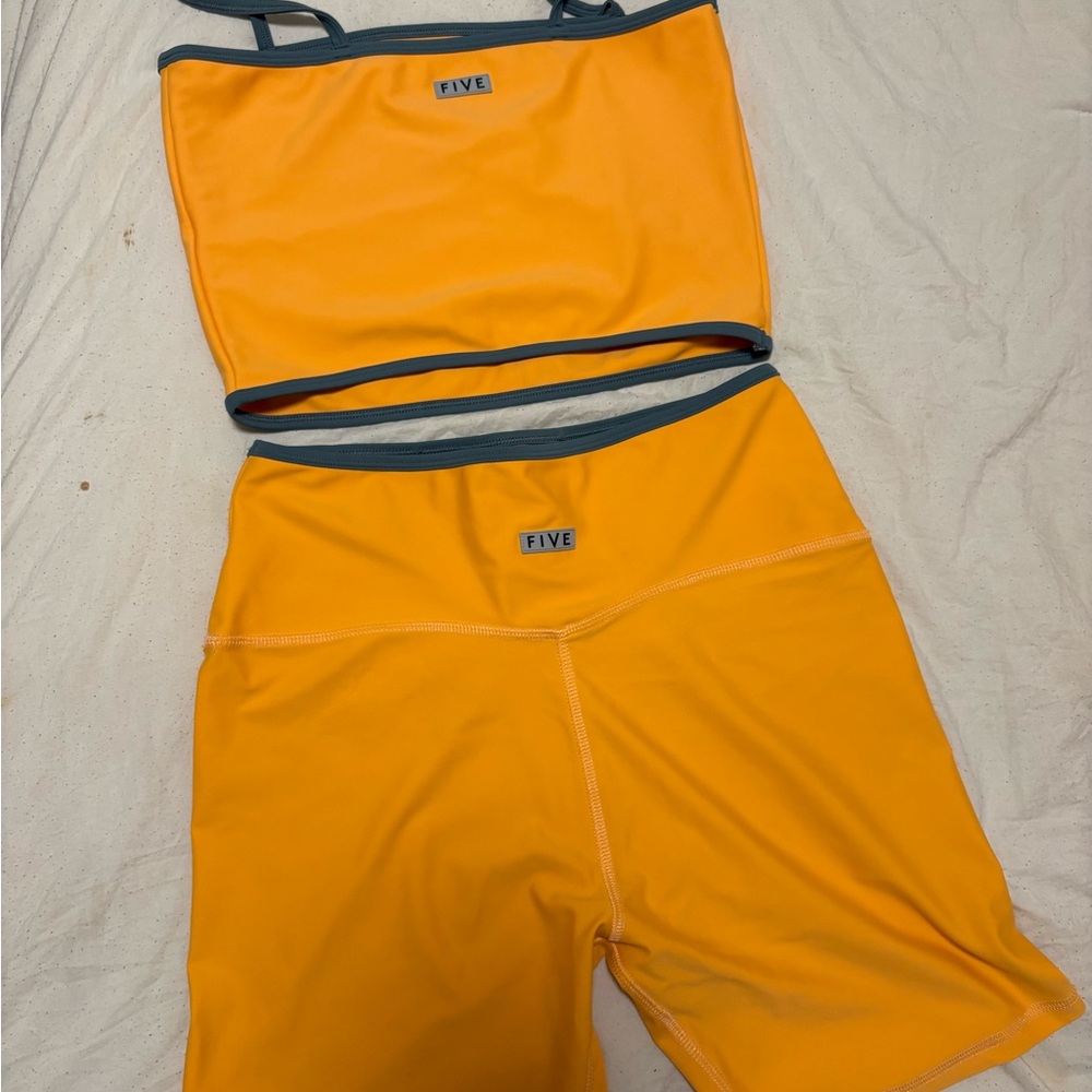 Orange Two-Piece Activewear Set - image 3